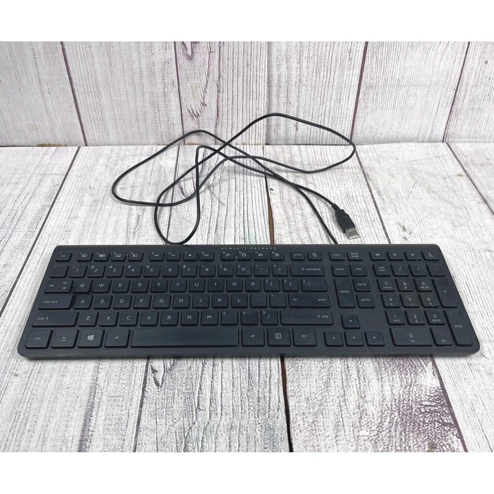Genuine HP Hewlett Packard Computer Keyboard USB Model KB71211 TESTED WORKING